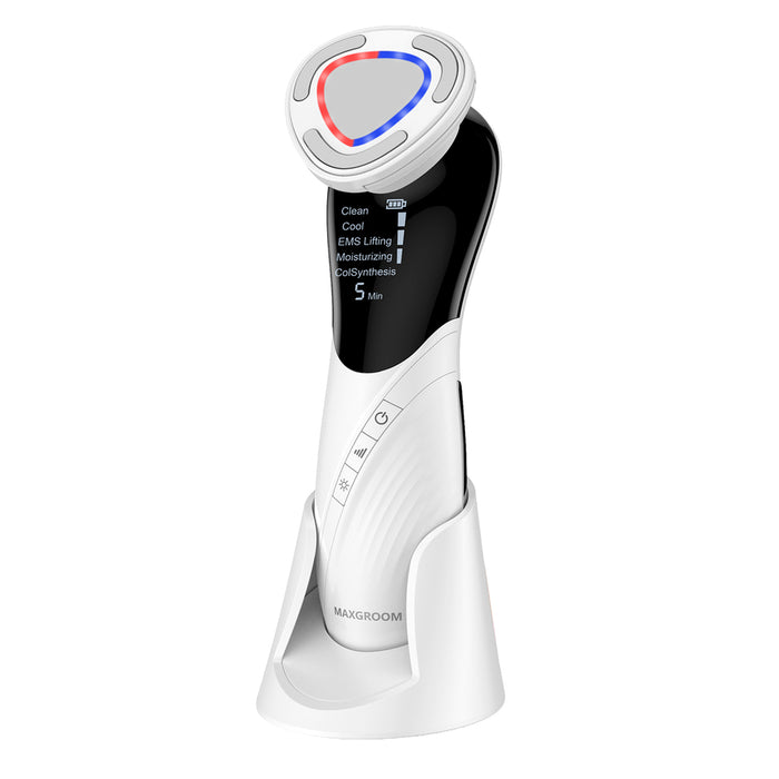 MAXGROOM D849 9-в-1 масажор за лице с функции за грижа - бял