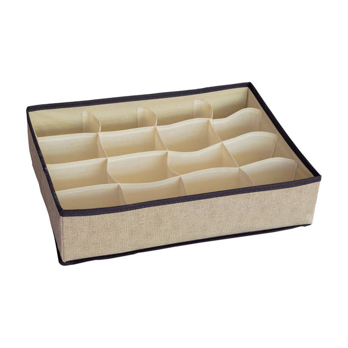 ОРГАНАЙЗЕР - 16 ОТДЕЛЕНИЯ 35 Х 27 Х 9 CM БЕЖОВ MAXHOME