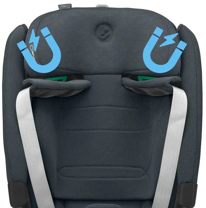 Стол за кола Maxi-Cosi - Titan Pro 2, i-Size IsoFix, 76-150 cm, Authentic Graphite