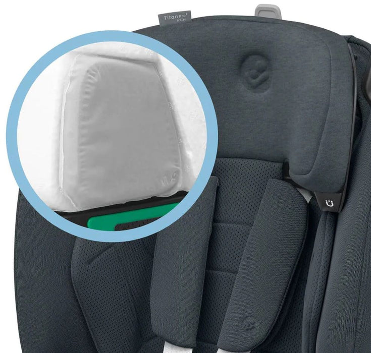 Стол за кола Maxi-Cosi - Titan Pro 2, i-Size IsoFix, 76-150 cm, Authentic Graphite