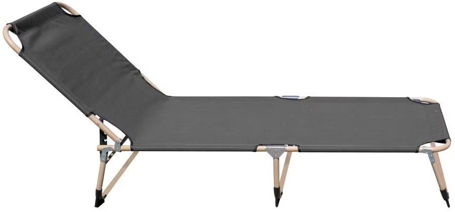 Легло тип шезлонг Maxima - 193 х 64 х 25 cm, сиво