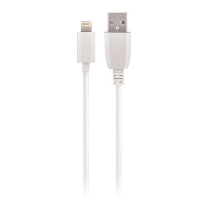 КАБЕЛ MAXLIFE USB-LIGHTNING 1M WHITE