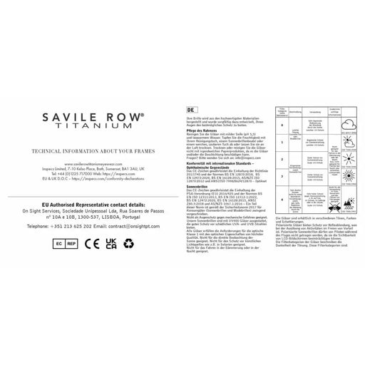 Мъжки Рамка за очила Savile Row SRO-020 55106