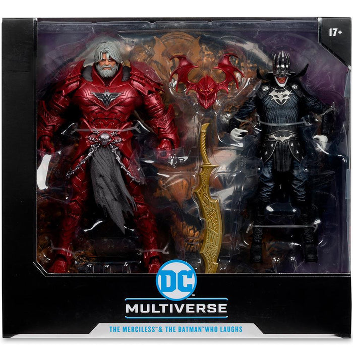 Фигурка DC Multiverse Batman Who Laughs (Knight Armor) &amp; The Merciless (Dark Multiverse) 7in