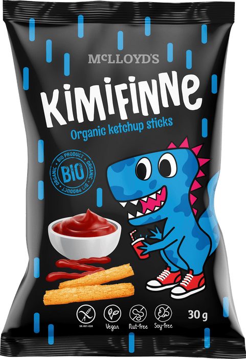 Био царевични пръчици с кетчуп KIMIFINNE, 30 g