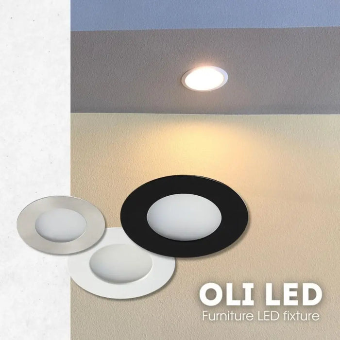 МЕБЕЛНА LED ЛУНА OLI 2W 150LM IP44 ЧЕРНА