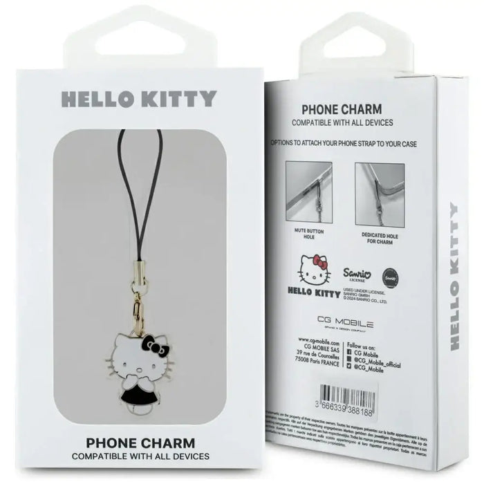 Медальон Hello Kitty Charm Kitty Cute - черен
