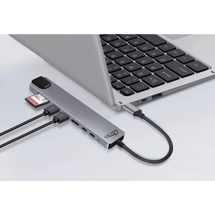 MEDIA-TECH USB ХЪБ 8 В 1 ГИГА LAN ХЪБ MT5046