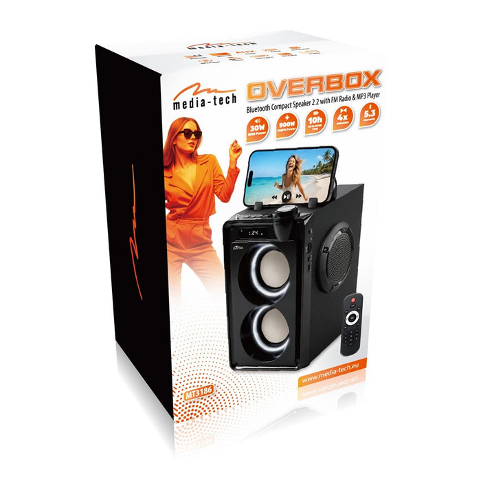 Преносим Bluetooth високоговорител OVERBOX MT3186