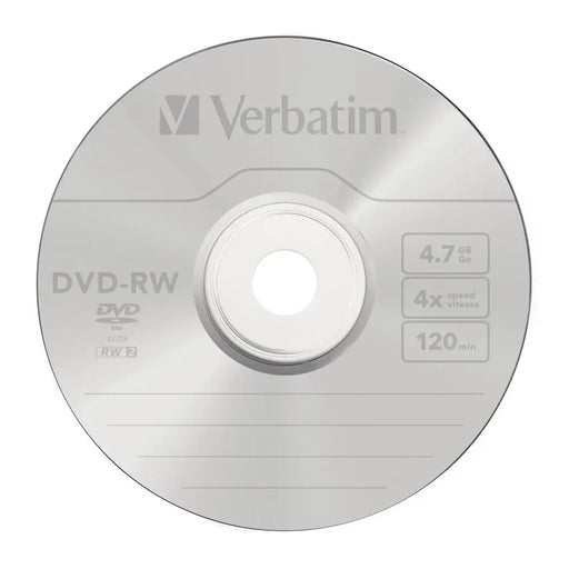 Медия Verbatim DVD - RW SERL 4.7GB 4X MATT SILVER
