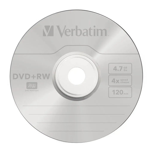 Медия Verbatim DVD + RW SERL 4.7GB 4X MATT SILVER