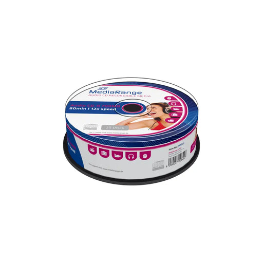 MediaRange Audio CD-R 700MB|80min 25 броя в шпиндел