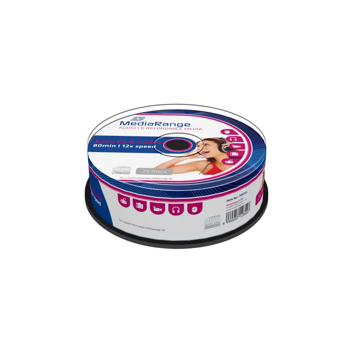 MediaRange Audio CD-R 700MB|80min 25 броя в шпиндел
