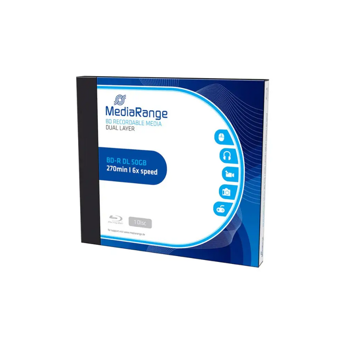 MediaRange BD-R Double Layer 50Gb 6X - Box