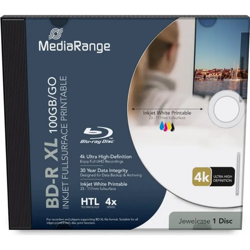 Mediarange BD-R XL Extra Large 100GB 4x скорост на запис