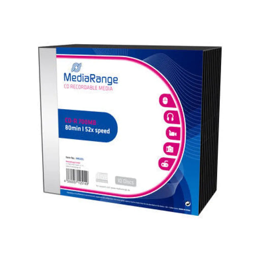 MediaRange CD-R 700MB Slimcase 10 броя