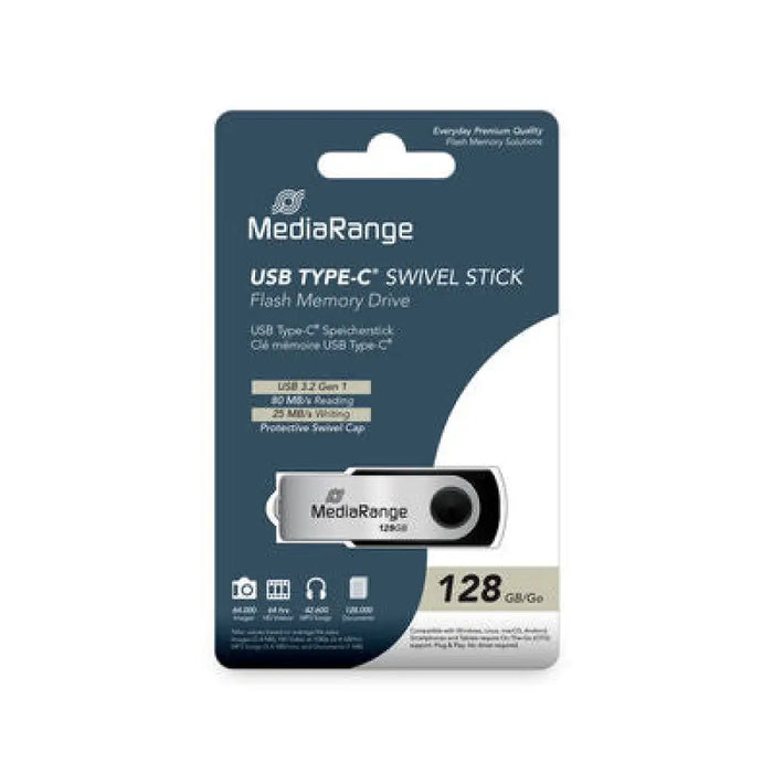 MediaRange USB Type-C® 3.2 Gen 1 флаш памет въртящ