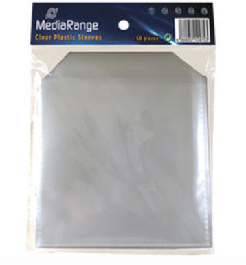 MediaRange Джоб PVC прозрачен за 1 CD - 50бр.