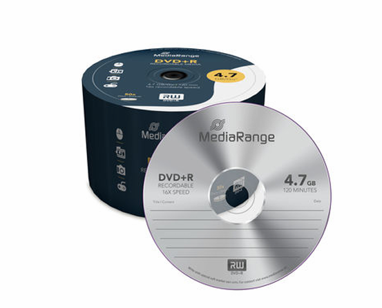 MediaRange DVD+R 4.7GB I 120 мин, 16x, 50 броя в шпиндел
