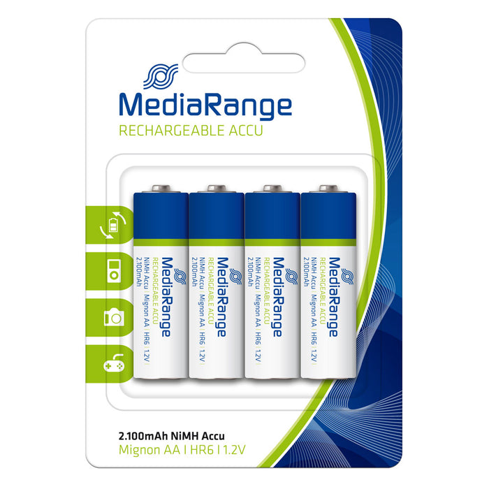 MediaRange Акумулаторни батерии AA/HR6|1.2V, 4бр