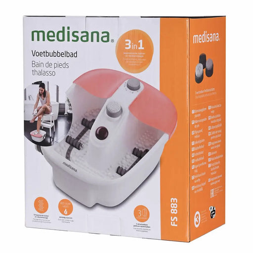Medisana FS 883 Foot Spa вана за крака 80 W Оранжево Бяло