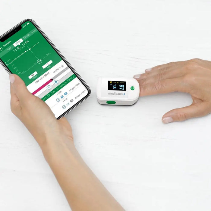 Medisana PM 100 пулсоксиметър Сиво Бяло