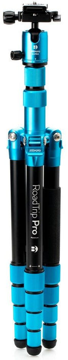 Статив meFoto - RoadTrip Pro Alu Series 1 6-in-1 + Ball Head, 40-153 cm, син