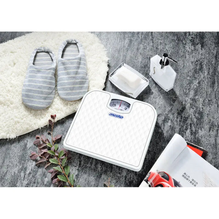 МЕХАНИЧЕН КАНТАР 130 KG MESKO MS 8160 БЯЛ