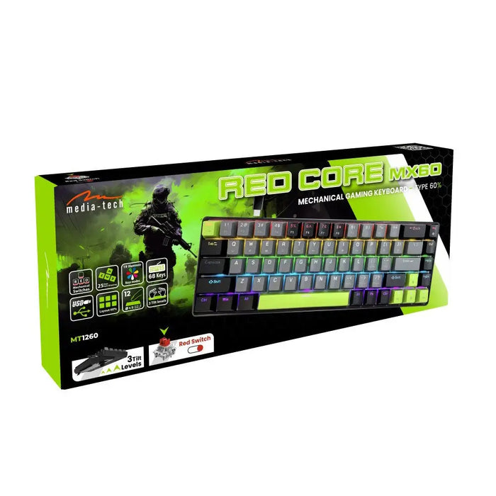 Механична клавиатура 60% RED CORE MX60 MT1260