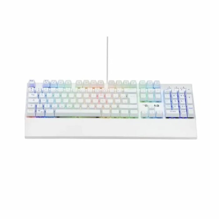 Механична клавиатура The G-Lab KEYZ RUBIDIUM Бял Azerty