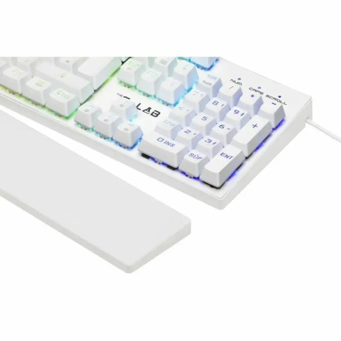 Механична клавиатура The G-Lab KEYZ RUBIDIUM Бял Azerty