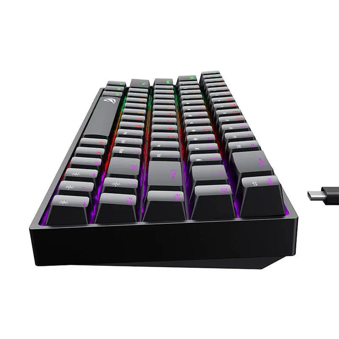Механична гейминг клавиатура Havit KB881L RGB черна