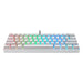 Механична гейминг клавиатура Motospeed CK61 RGB бяла