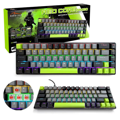 Механична клавиатура 60% RED CORE MX60 MT1260