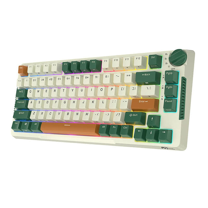 Механична клавиатура Royal Kludge RKH81 RGB Sky cyan switch