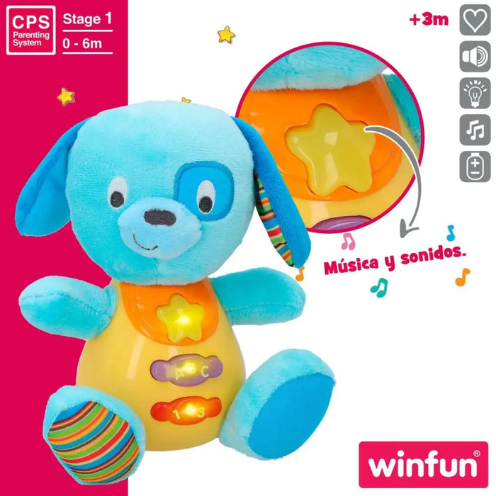 Мека играчка със звук Winfun Куче 15,5 x 16,5 x 11,5 cm (6