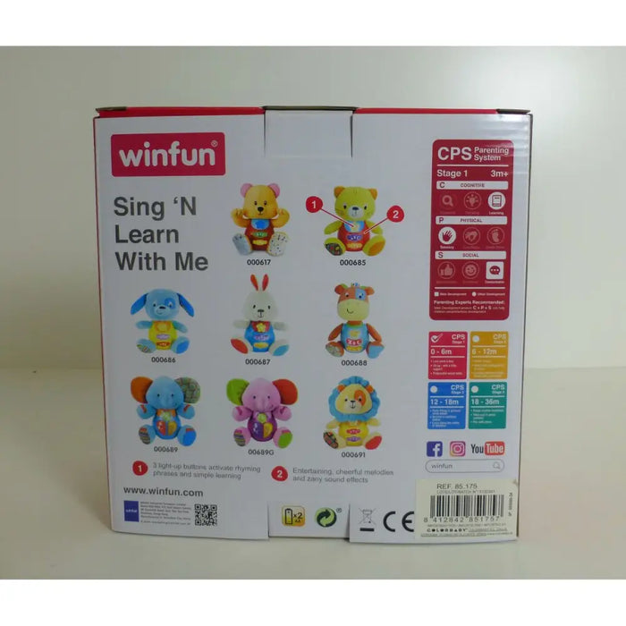 Мека играчка със звук Winfun Куче 15,5 x 16,5 x 11,5 cm (6