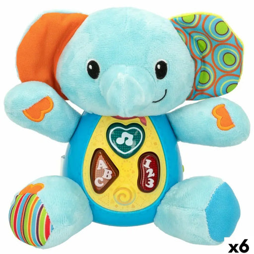Мека играчка със звук Winfun Слон 17 x 17,5 x 10 cm (6 броя)