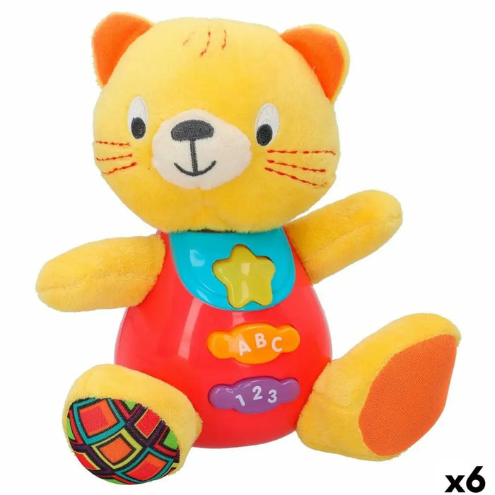 Мека играчка със звук Winfun Котка 16 x 17,5 x 10,5 cm (6