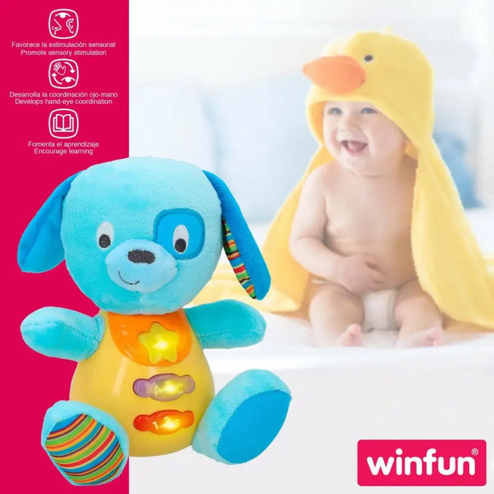 Мека играчка със звук Winfun Куче 15,5 x 16,5 x 11,5 cm (6