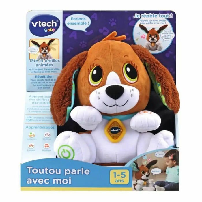 Мека играчка със звук Vtech Baby Doggie Talks With Me FR