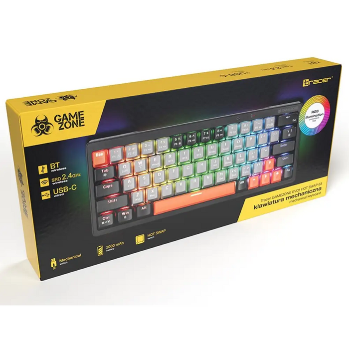 Механична клавиатура Tracer TRAKLA47297 Бял Многоцветен