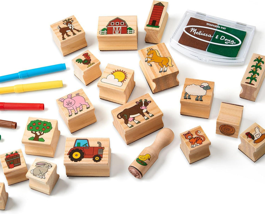 Творчески комплект Melissa & Doug - Печати, ферма