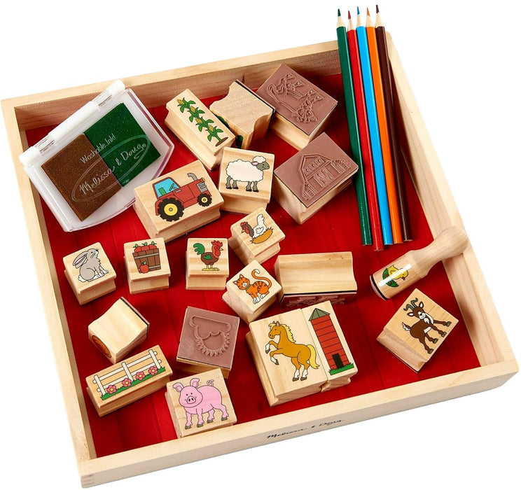 Творчески комплект Melissa & Doug - Печати, ферма