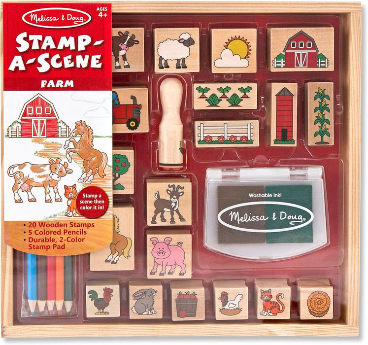 Творчески комплект Melissa & Doug - Печати, ферма