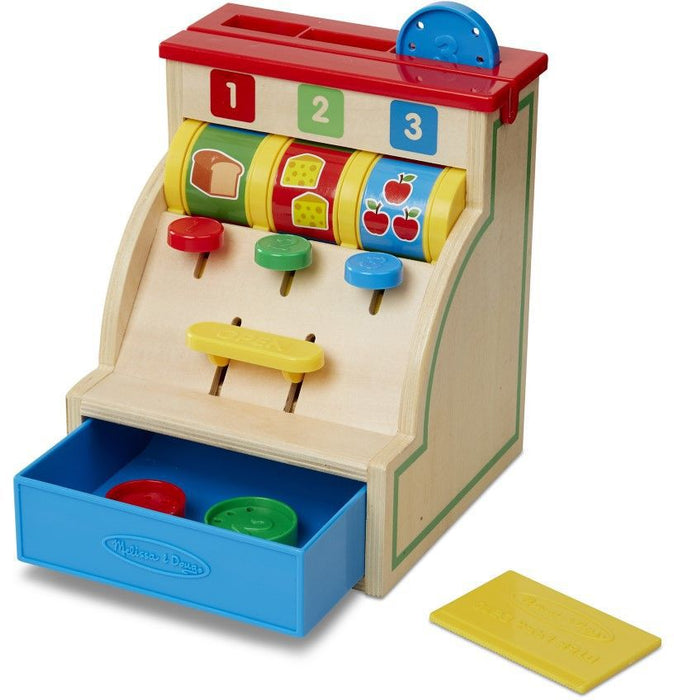 Дървена играчка Melissa & Doug - Детски касов апарат