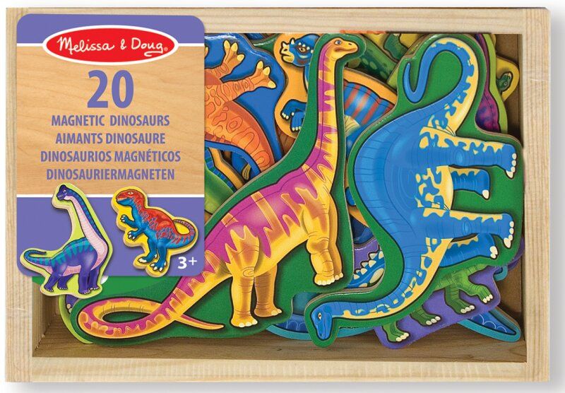 Дървени магнити Melissa & Doug - Динозаври