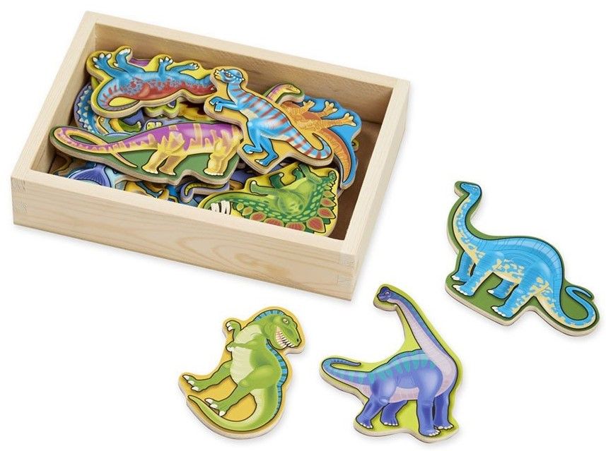 Дървени магнити Melissa & Doug - Динозаври