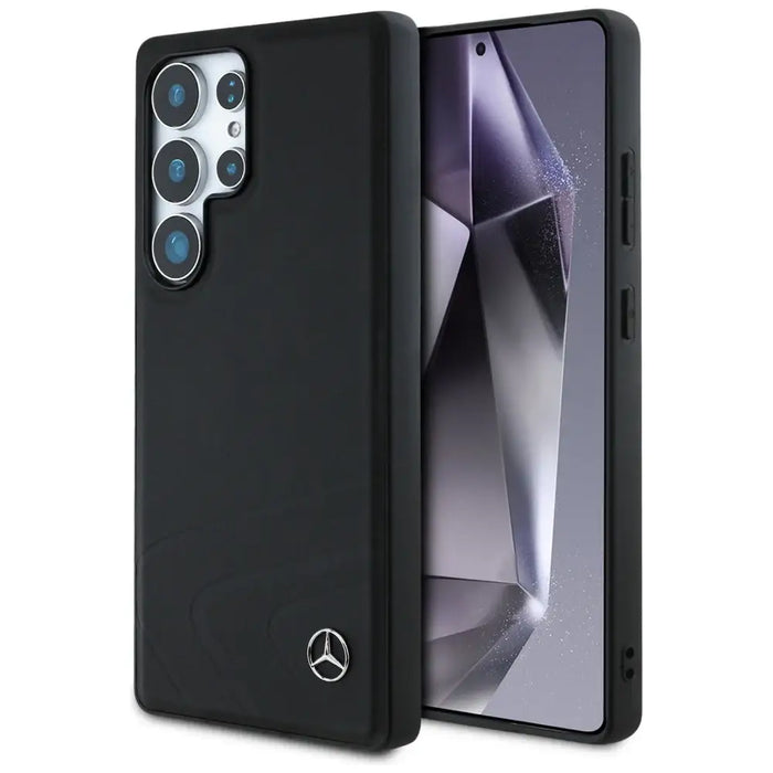 Mercedes Leather Horizontal Debossed Curves MagSafe Case