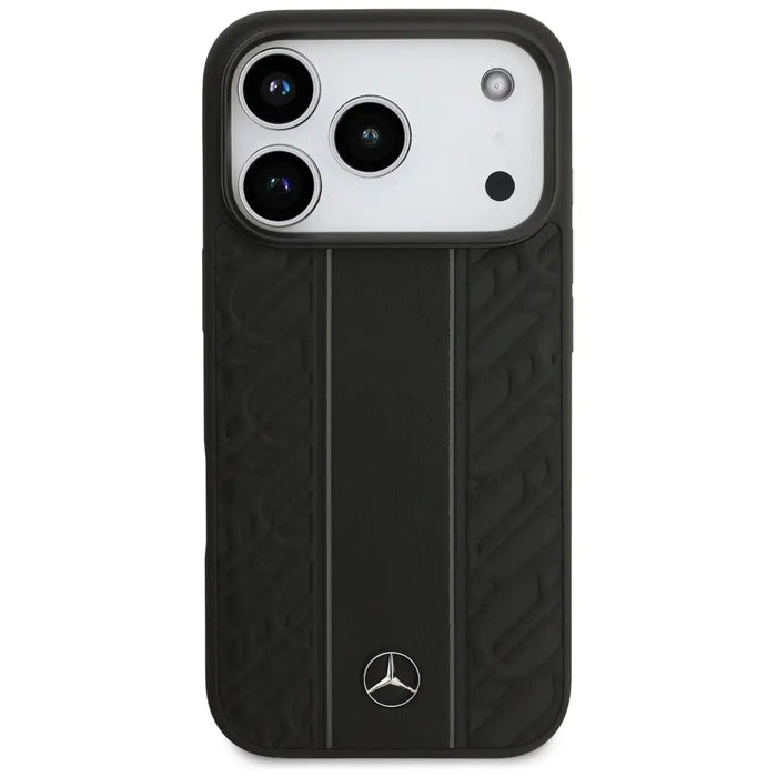 Mercedes Leather Laurel Leaves Stripes MagSafe Case